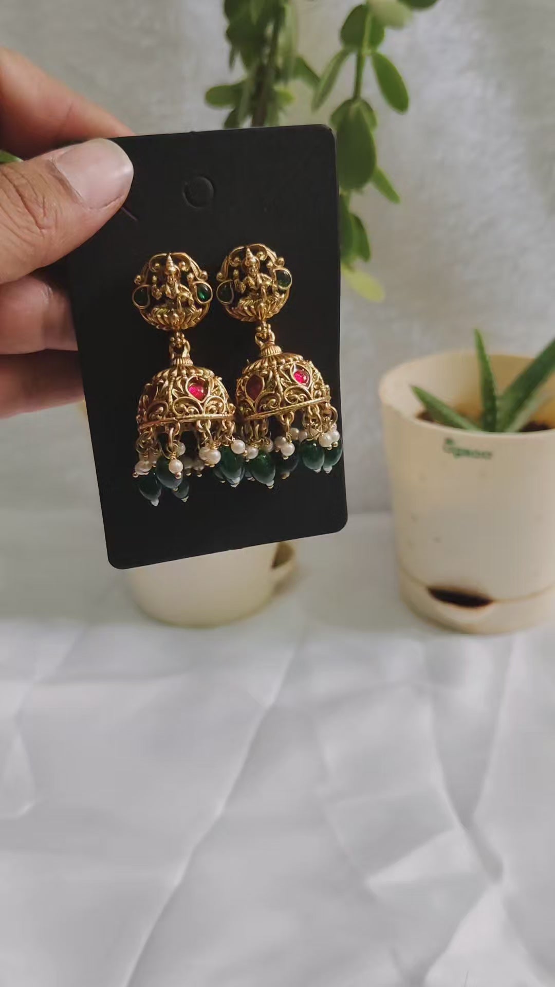 Emerald Lakshmi Heritage Drop