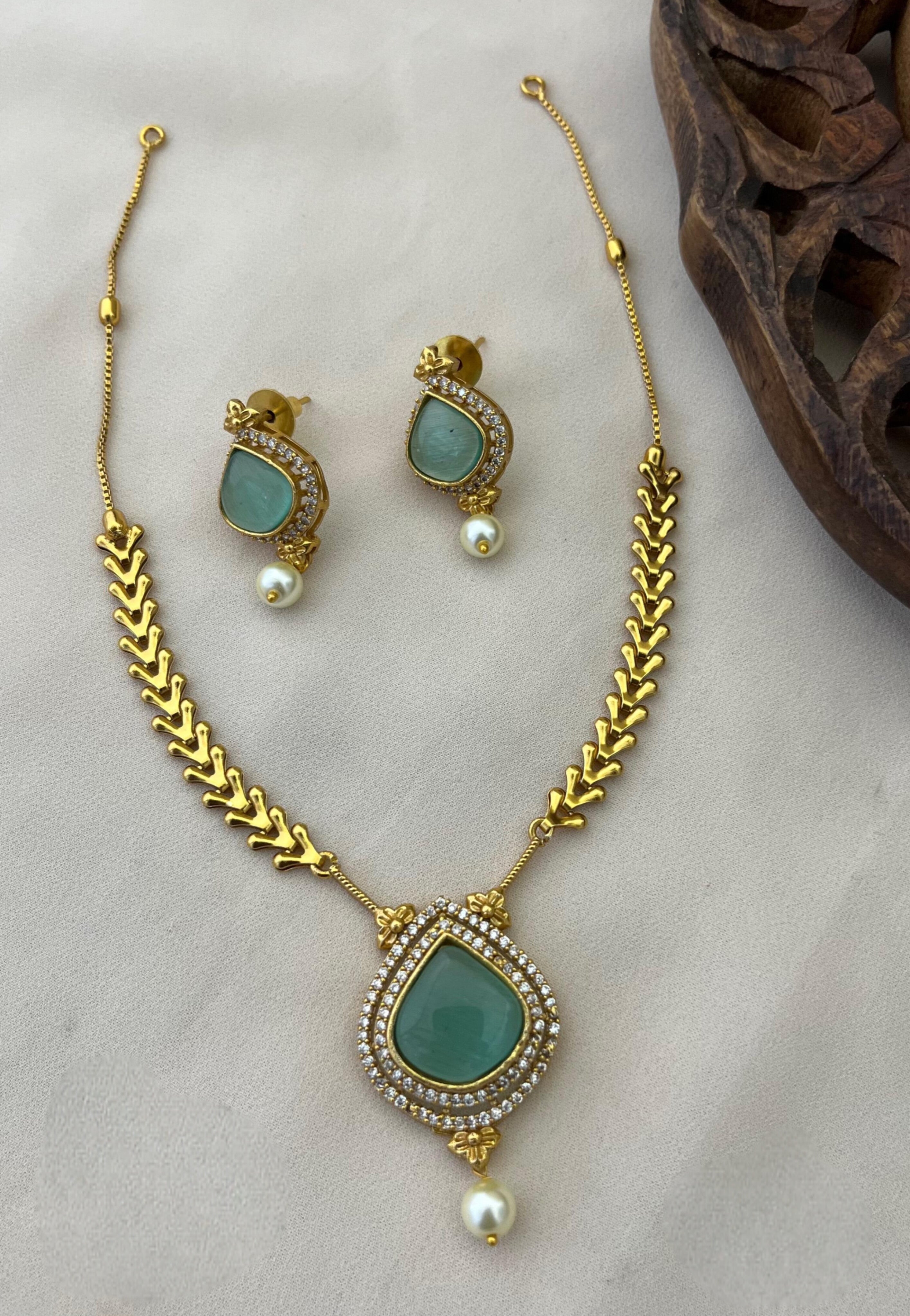 Rosaline Pearl Charm Necklace