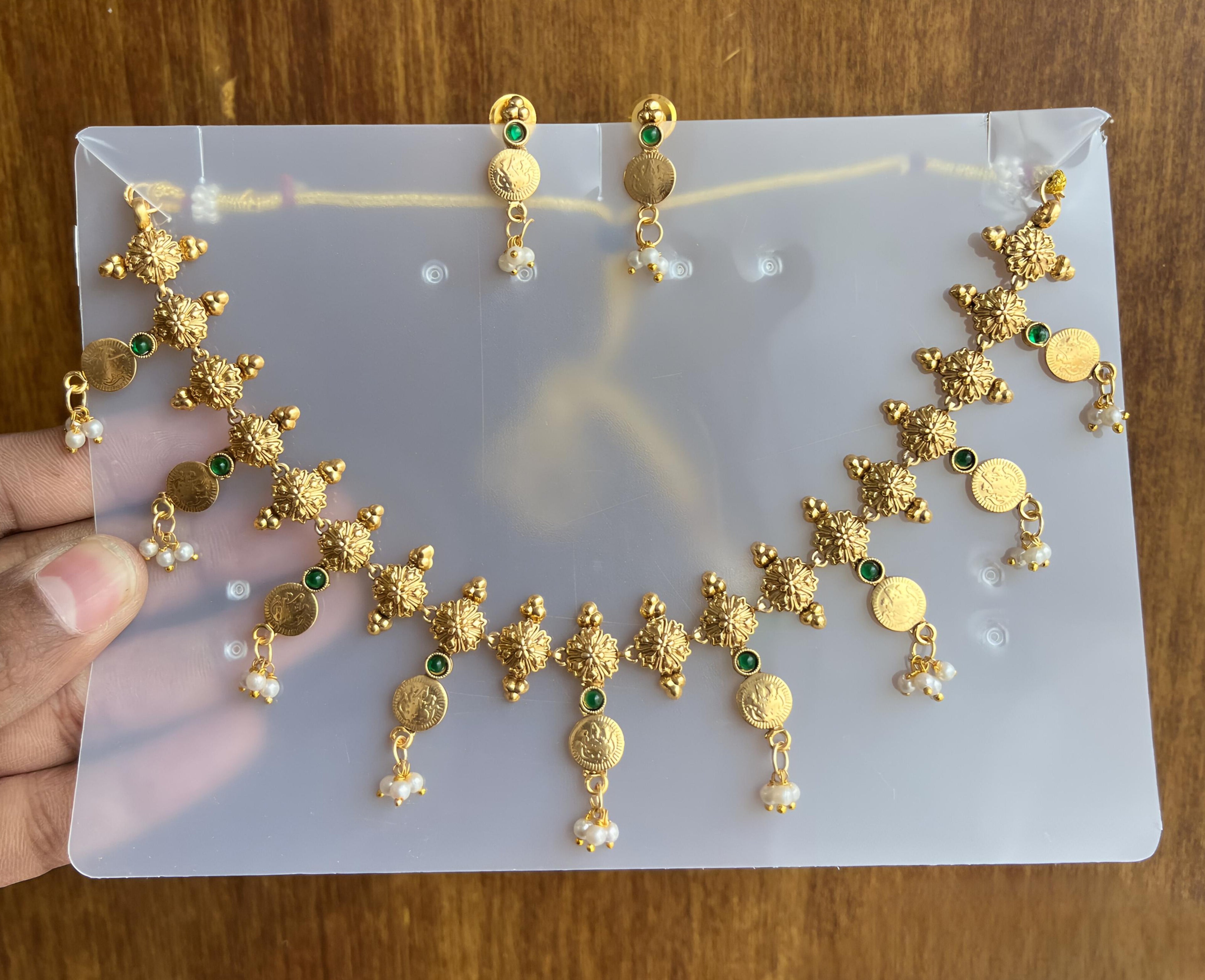 Swarn Pushpa Coin Necklace