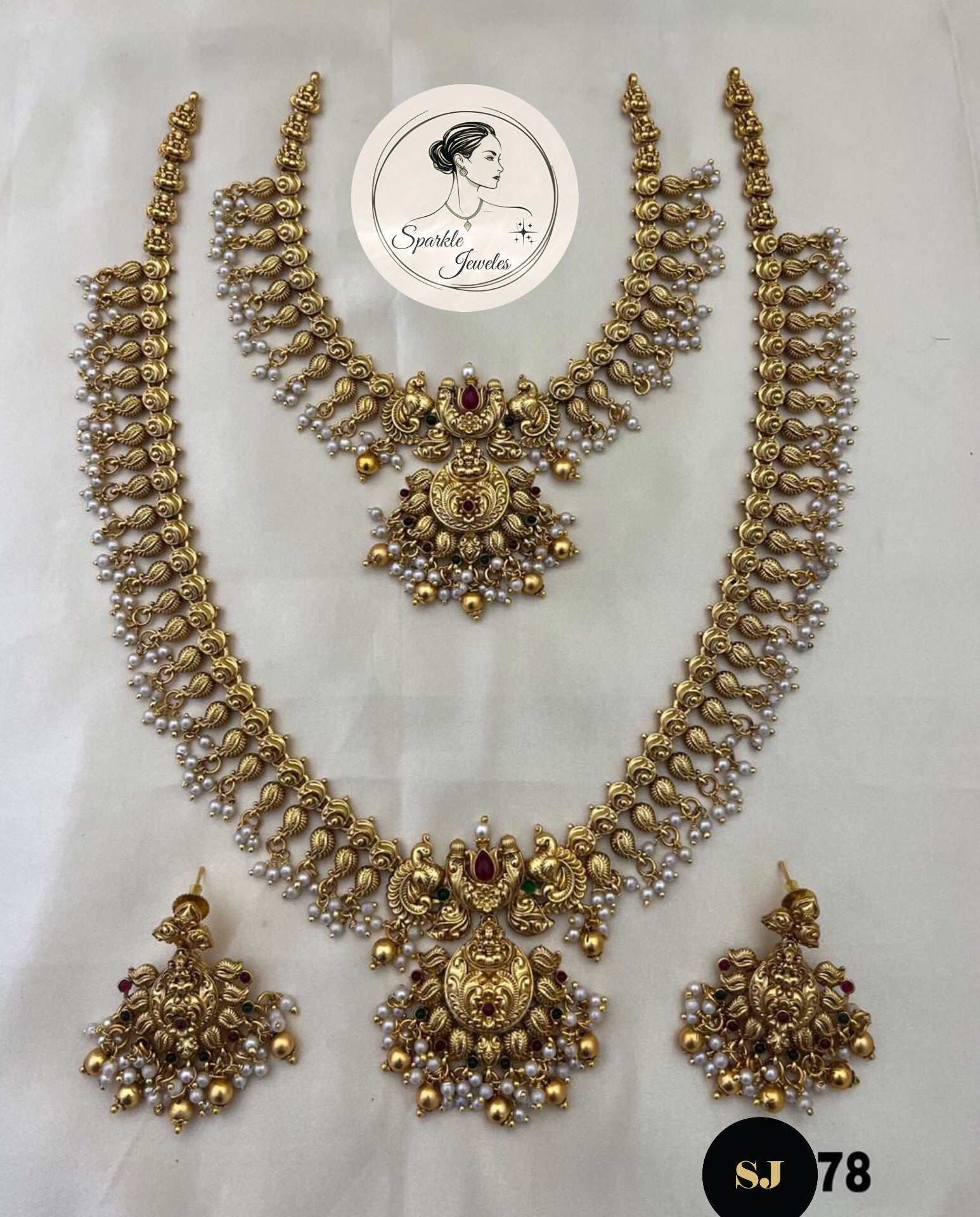 Classic South Indian Temple Jewellery Set