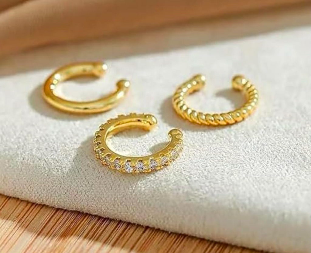 6Pcs Ear Cuffs Without Piercing, Hoops Earrings