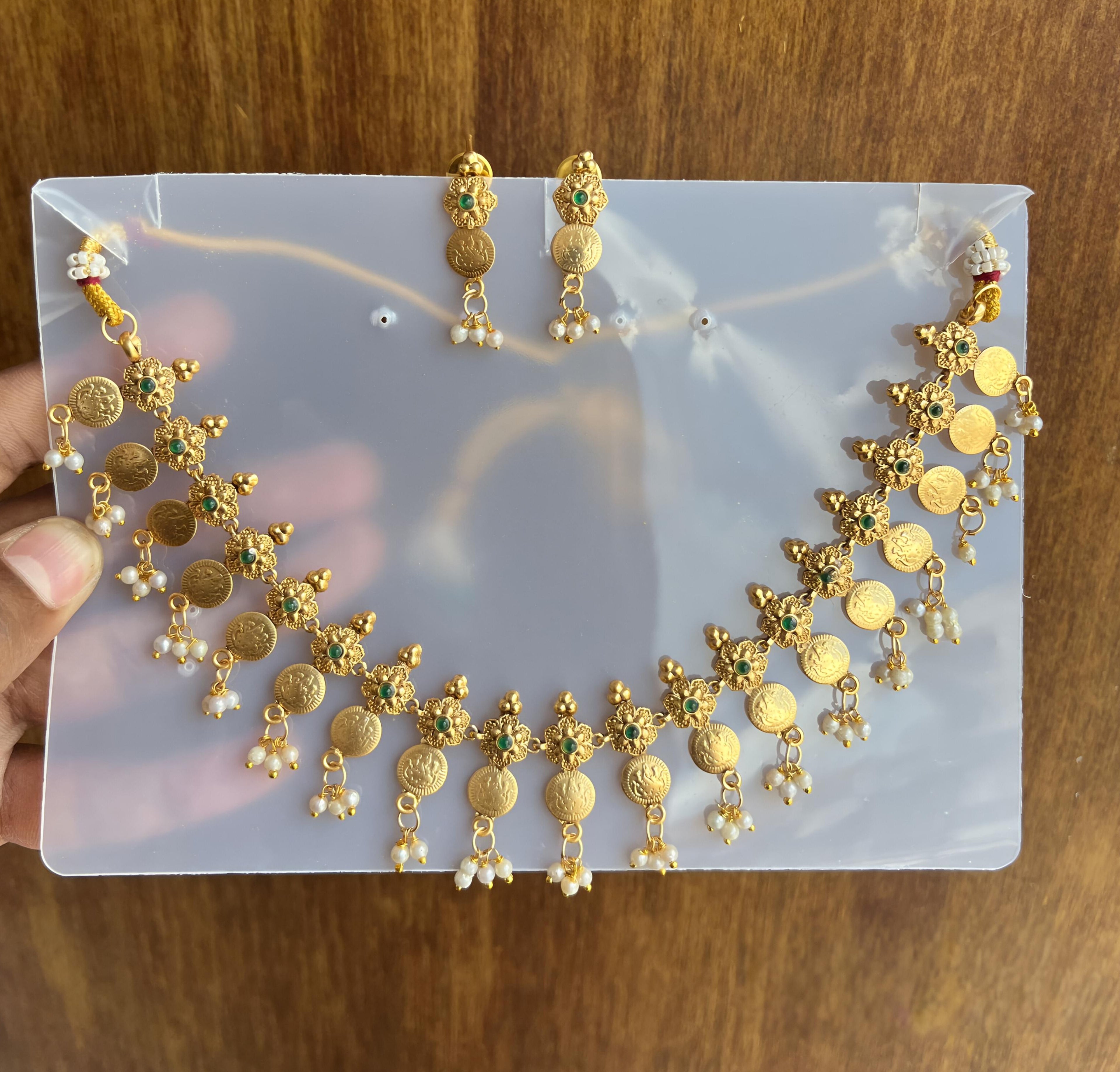 Swarn Pushpa Coin Necklace