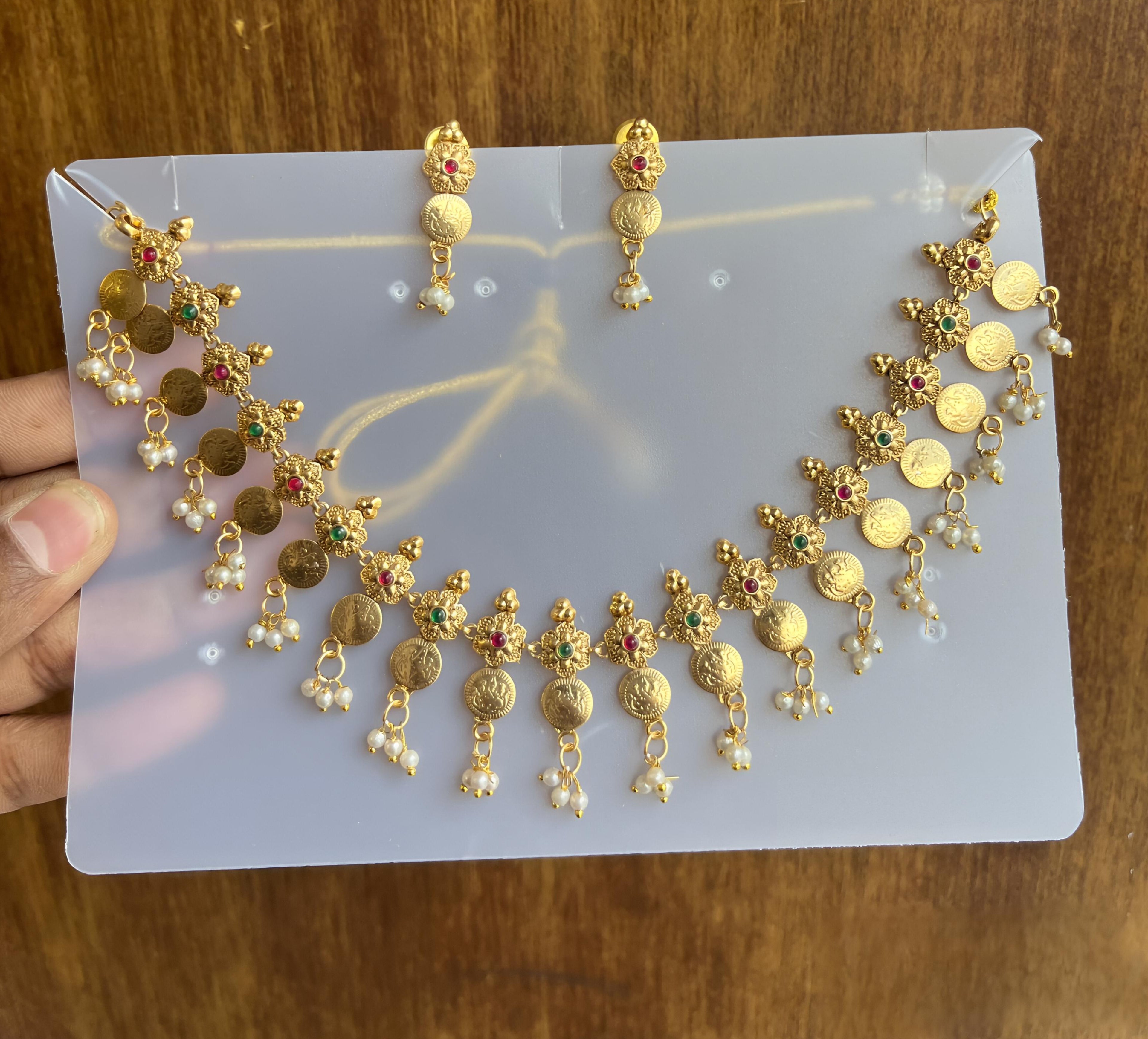 Swarn Pushpa Coin Necklace