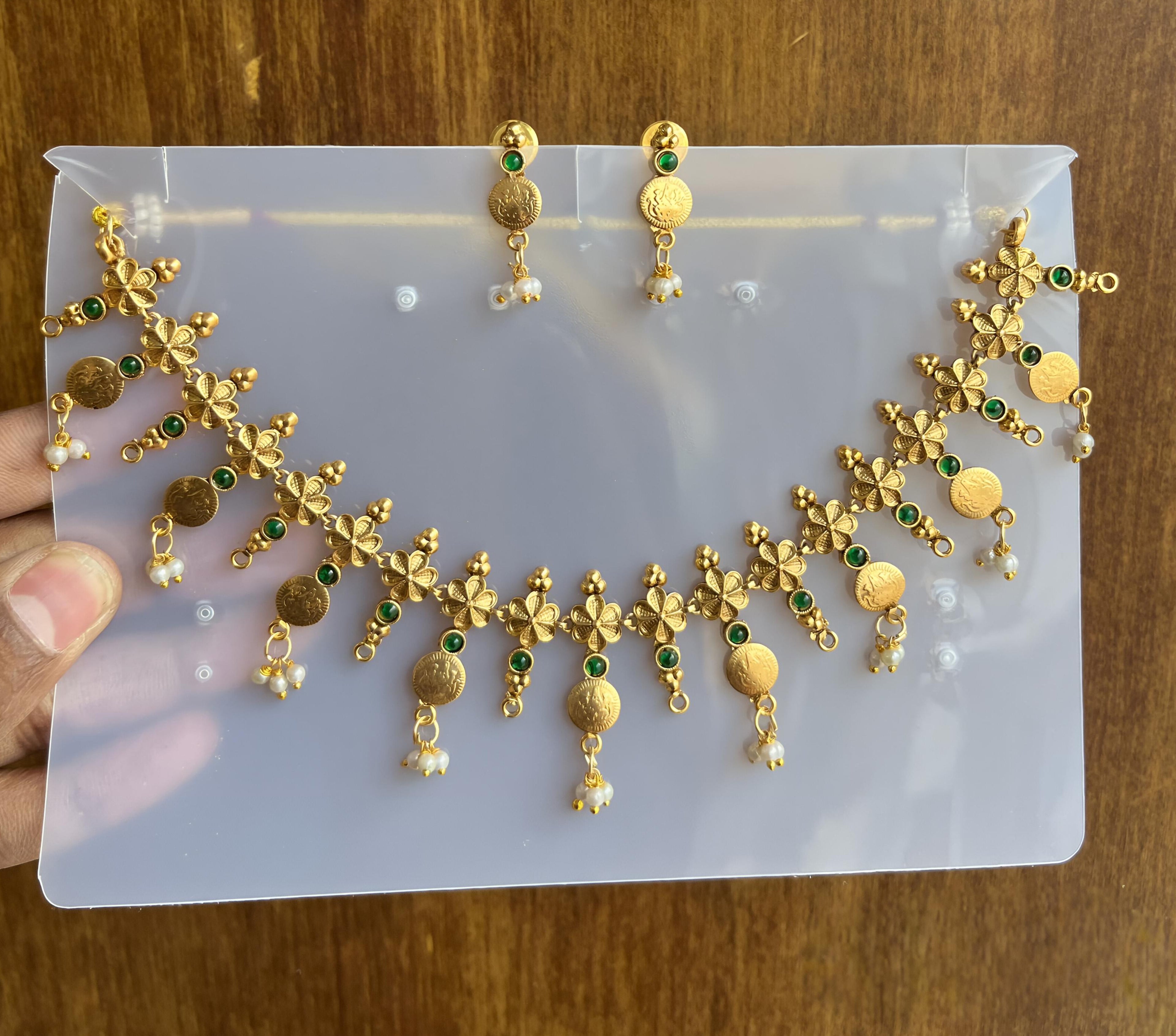 Swarn Pushpa Coin Necklace