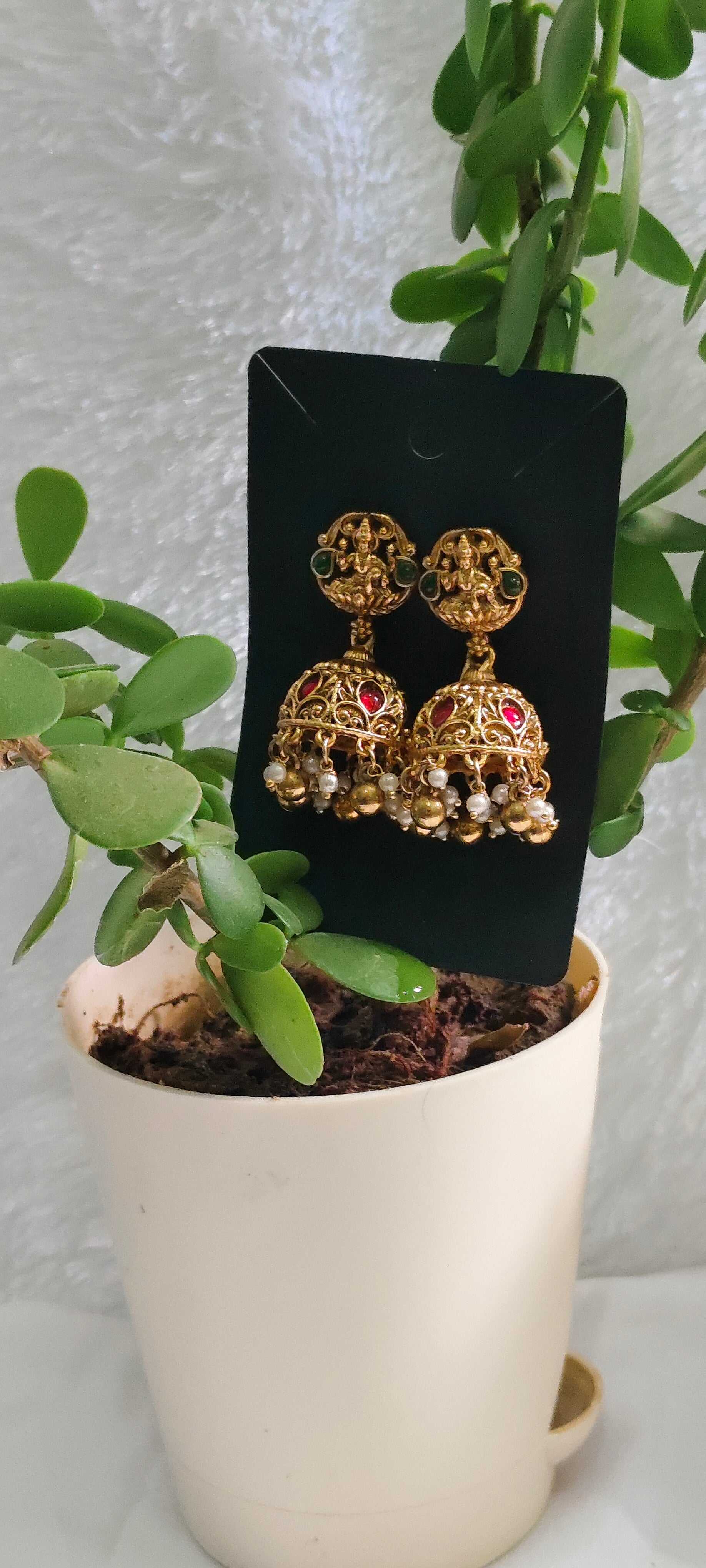 Pearls Lakshmi Heritage Jhumkas