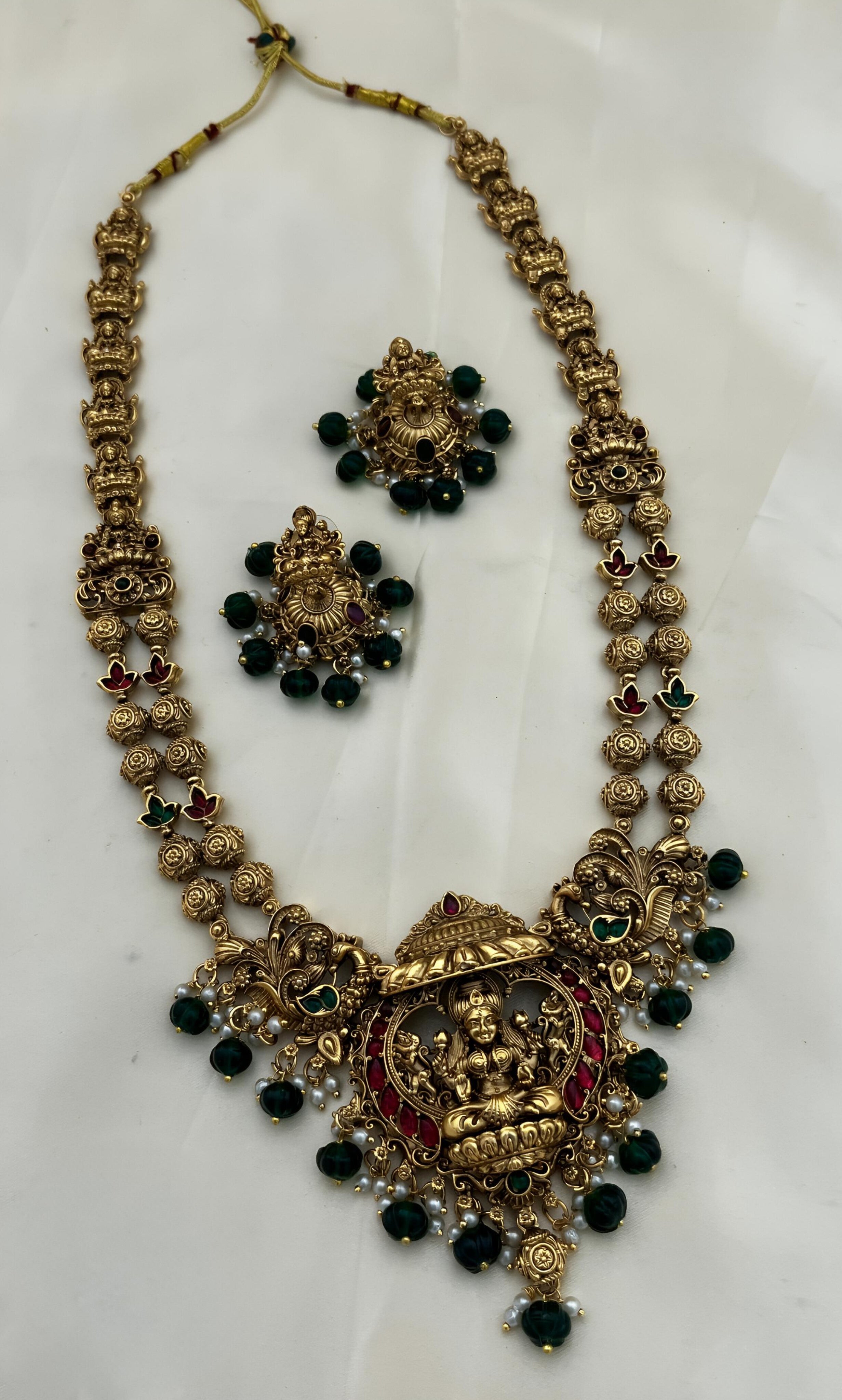 Divine Lakshmi Pearl Temple Set