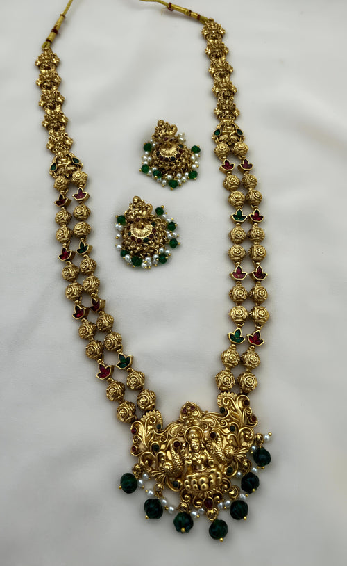 Divine Lakshmi Pearl Temple Set